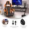 Flash Furniture Orange LeatherSoft Gaming Chair with Skater Wheels CH-00288-OR-RLB-GG - alternate 4